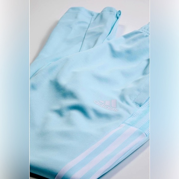 Adidas Kids Tiro Sky Blue Joggers/ Track Pants - Picture 1 of 8
